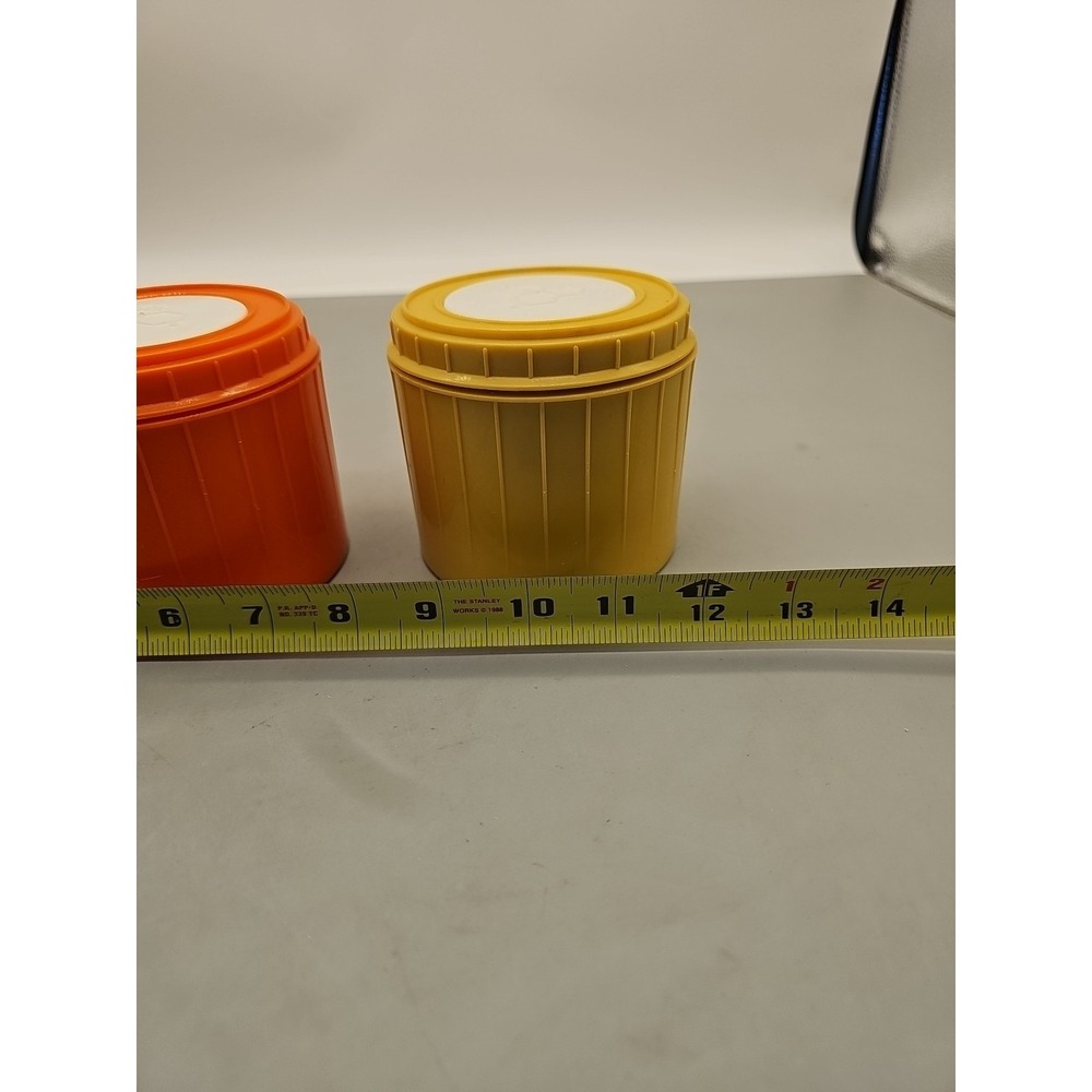 2 Vintage Bees Plastics Insulated Thermos Food Container Lunch Storage Container - Picture 2 of 5
